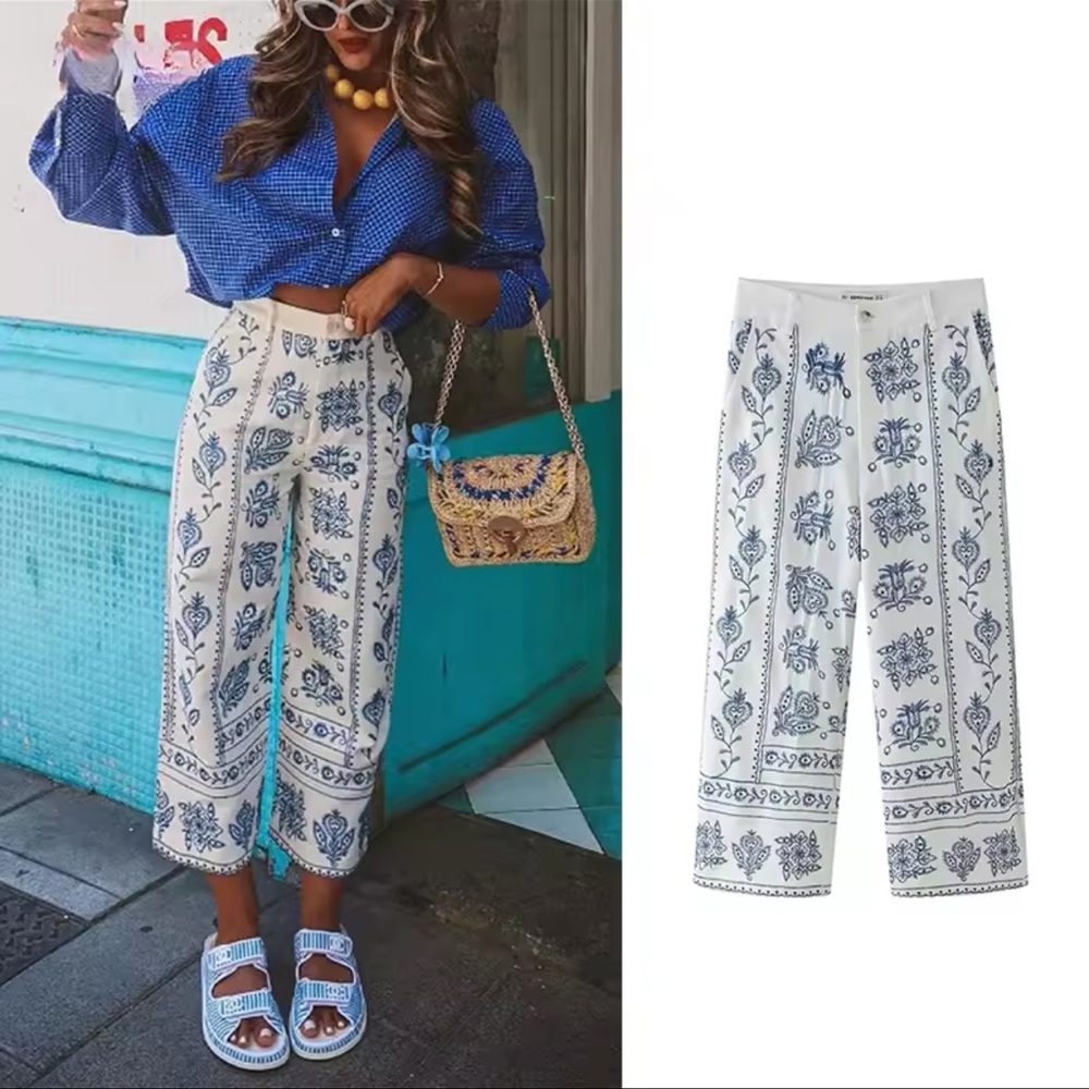 Embroidered pants